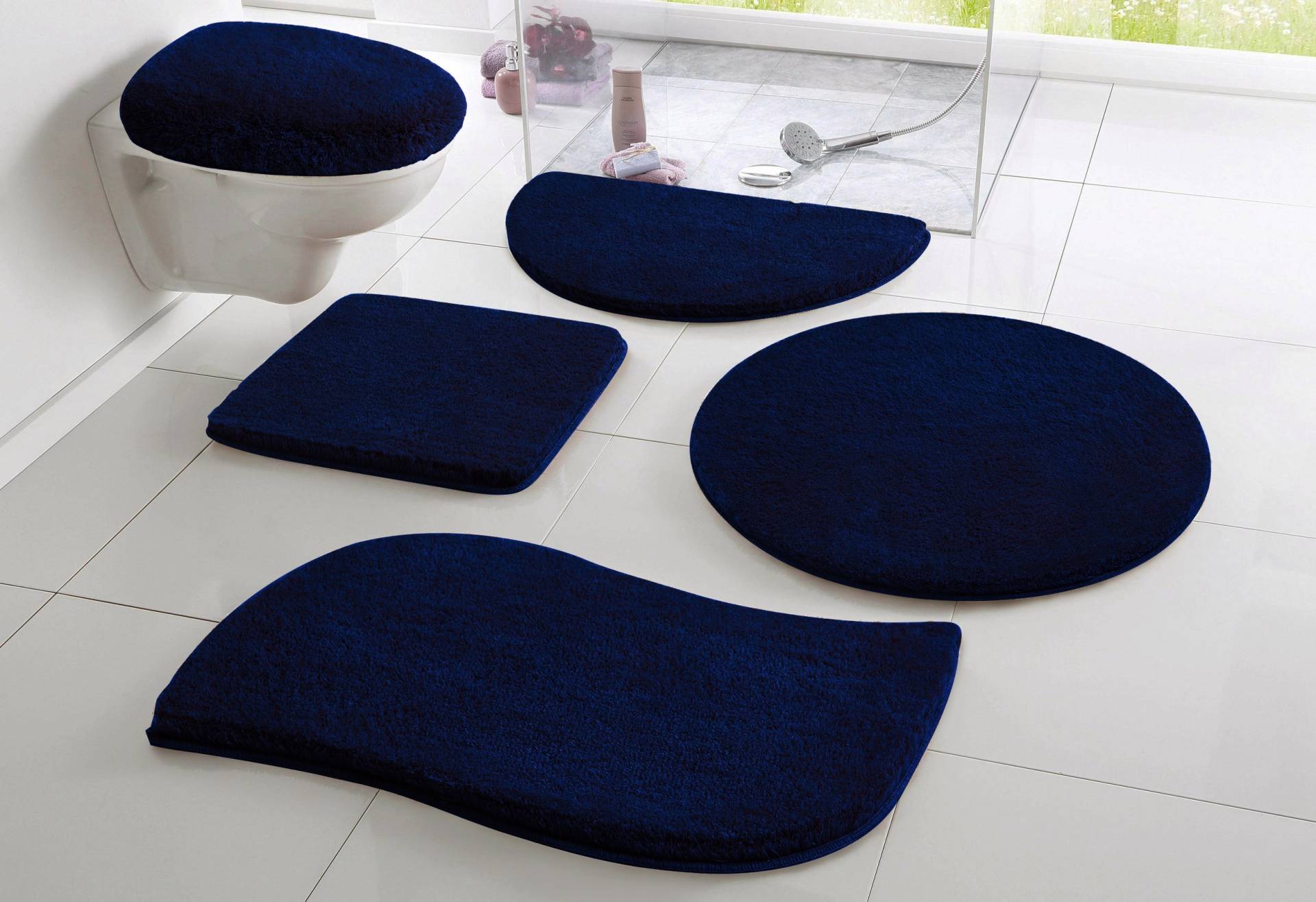 my home Badematte »Merida, Badvorleger, Badezimmer Teppich«, rutschhemmend beschichtet, fussbodenheizungsgeeignet-schnell trocknend-strapazierfähig, Badteppich, Uni Farben, rechteckig, rund & als 2-tlg. Set erhältlich my home Badematte »Merida, Badvorleger, Badezimmer Teppich«, rutschhemmend beschichtet, fussbodenheizungsgeeignet-schnell trocknend-strapazierfähig, Badteppich, Uni Farben, rechteckig, rund & als 2-tlg. Set erhältlich von My Home