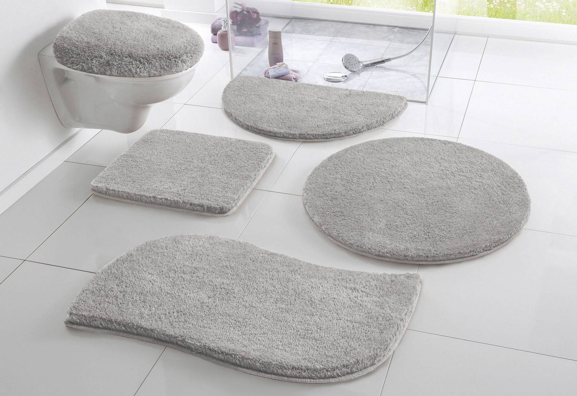 my home Badematte »Merida, Badvorleger, Badezimmer Teppich«, rutschhemmend beschichtet, fussbodenheizungsgeeignet-schnell trocknend-strapazierfähig, Badteppich, Uni Farben, rechteckig, rund & als 2-tlg. Set erhältlich my home Badematte »Merida, Badvorleger, Badezimmer Teppich«, rutschhemmend beschichtet, fussbodenheizungsgeeignet-schnell trocknend-strapazierfähig, Badteppich, Uni Farben, rechteckig, rund & als 2-tlg. Set erhältlich von My Home