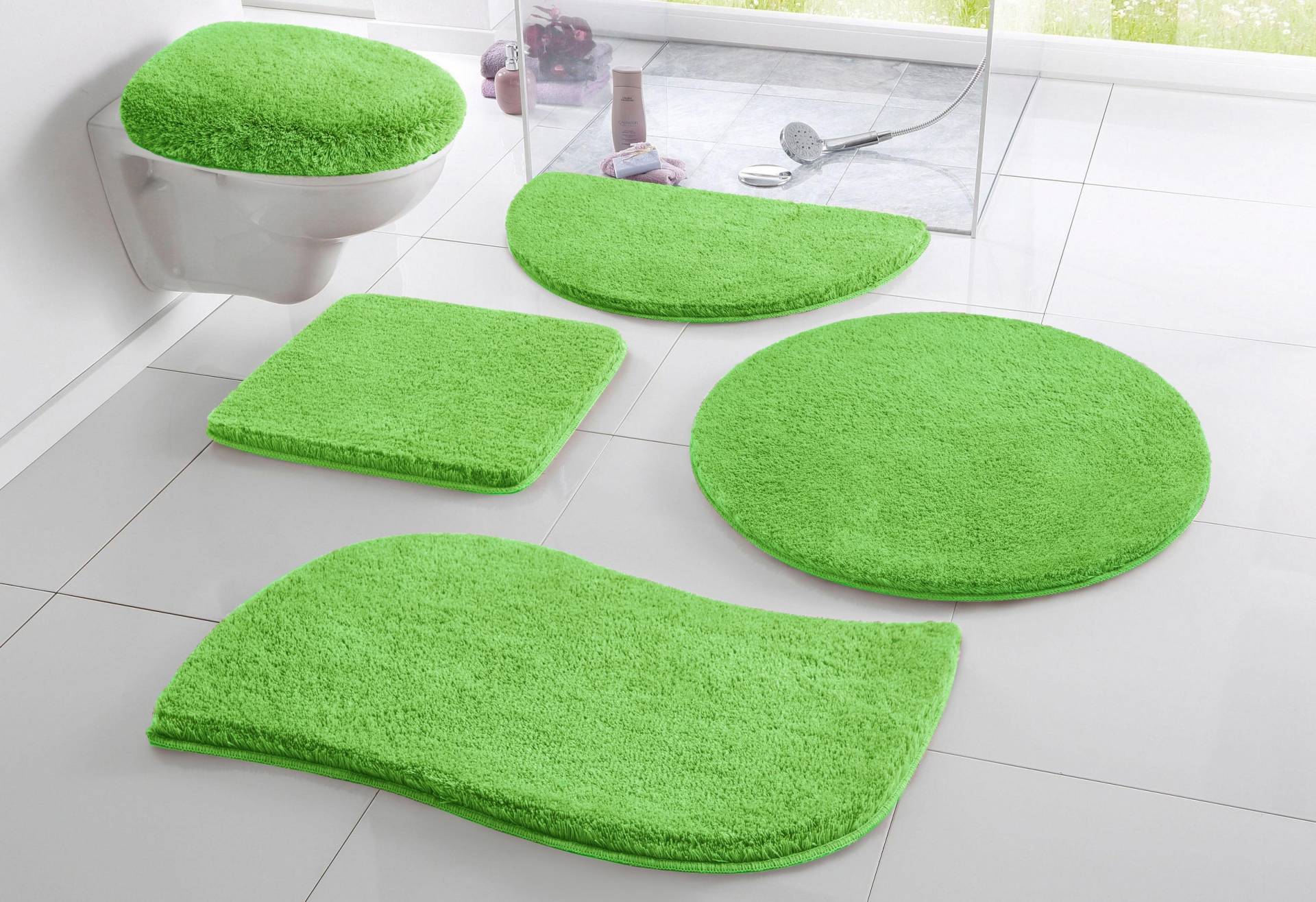 my home Badematte »Merida, Badvorleger, Badezimmer Teppich«, rutschhemmend beschichtet, fussbodenheizungsgeeignet-schnell trocknend-strapazierfähig, Badteppich, Uni Farben, rechteckig, rund & als 2-tlg. Set erhältlich my home Badematte »Merida, Badvorleger, Badezimmer Teppich«, rutschhemmend beschichtet, fussbodenheizungsgeeignet-schnell trocknend-strapazierfähig, Badteppich, Uni Farben, rechteckig, rund & als 2-tlg. Set erhältlich von My Home