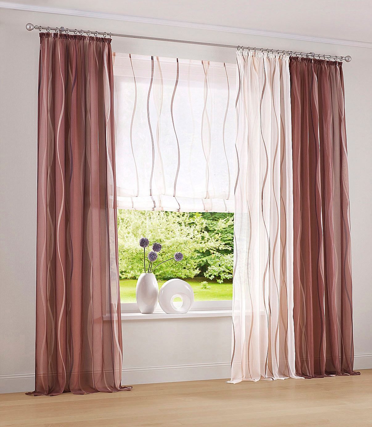 my home Gardine »Dimona«, (2 St.), 2er-Set, Bestseller, Polyester, Wellen my home Gardine »Dimona«, (2 St.), 2er-Set, Bestseller, Polyester, Wellen von My Home