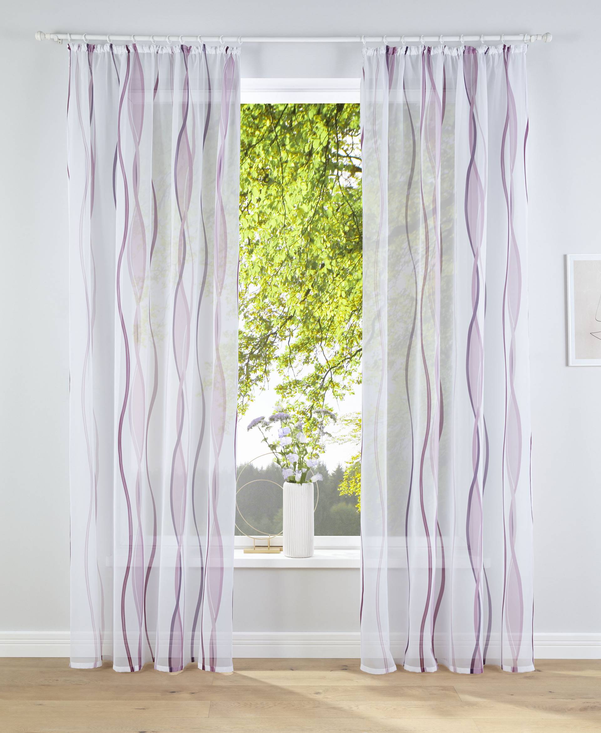 my home Gardine »Dimona«, (2 St.), 2er-Set, Bestseller, Polyester, Wellen my home Gardine »Dimona«, (2 St.), 2er-Set, Bestseller, Polyester, Wellen von My Home