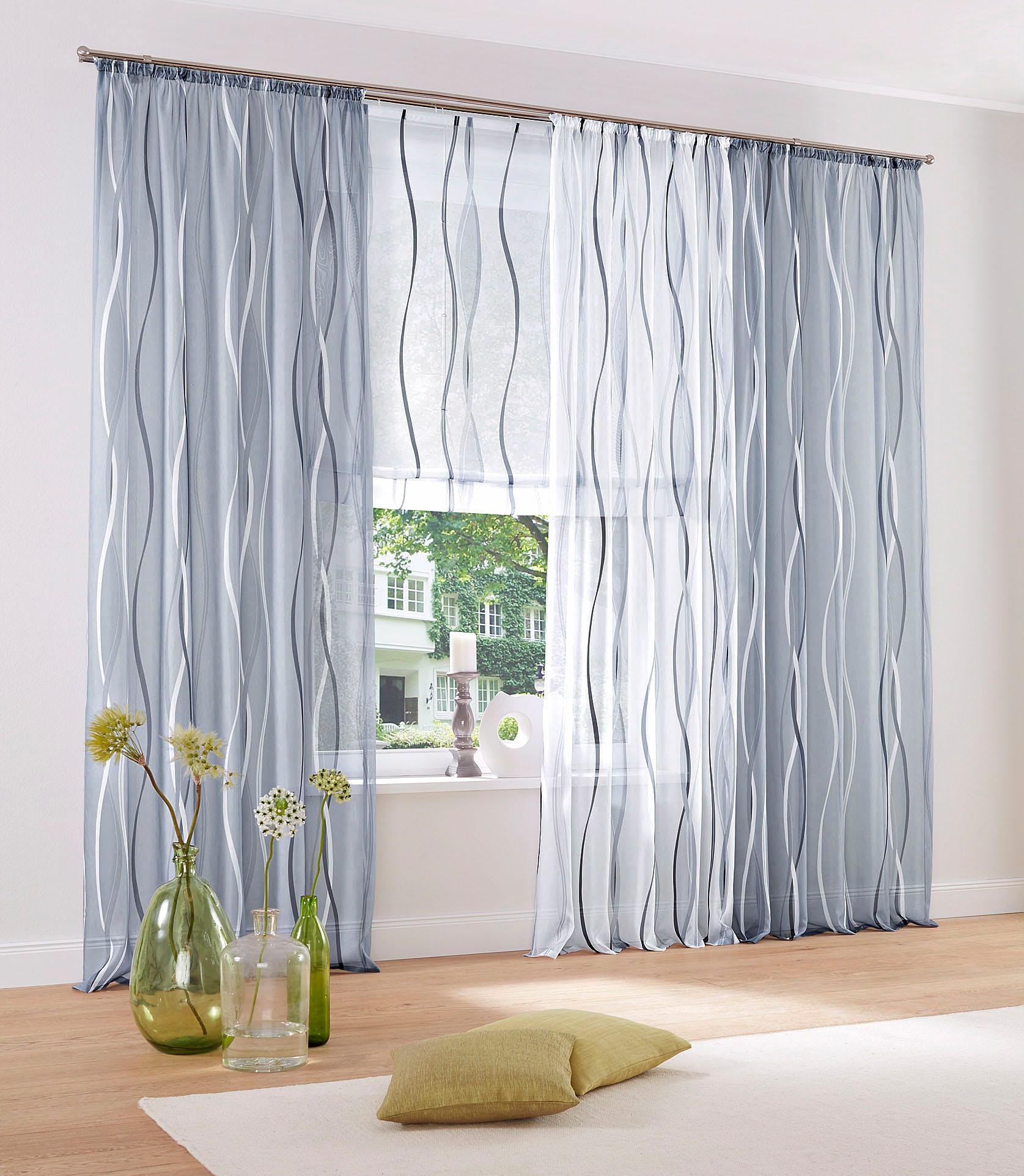 my home Gardine »Dimona«, (2 St.), 2er-Set, Bestseller, Polyester, Wellen my home Gardine »Dimona«, (2 St.), 2er-Set, Bestseller, Polyester, Wellen von My Home