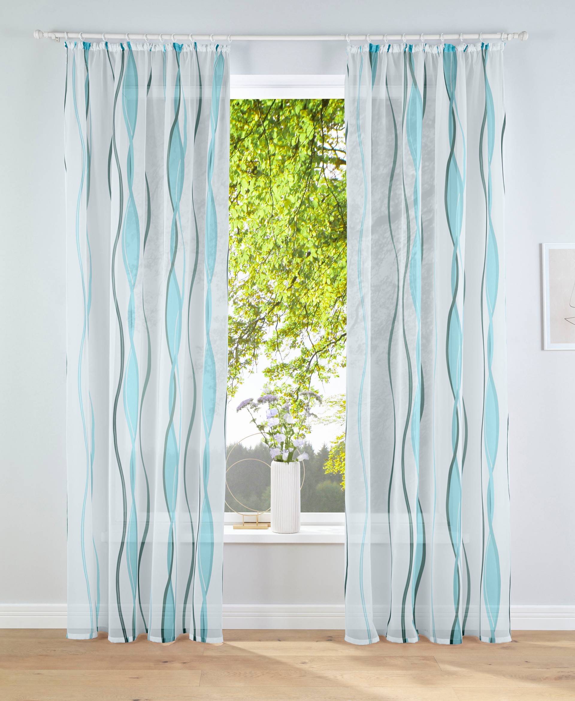 my home Gardine »Dimona«, (2 St.), 2er-Set, Bestseller, Polyester, Wellen my home Gardine »Dimona«, (2 St.), 2er-Set, Bestseller, Polyester, Wellen von My Home