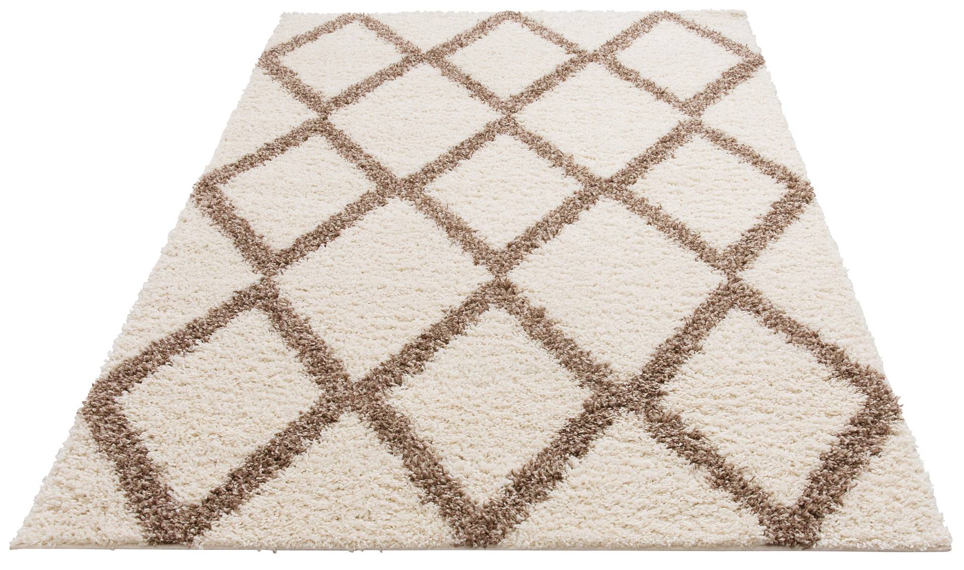 my home Hochflor-Teppich »Linz«, rechteckig, 31 mm Höhe, Rauten Design, Hochflor, besonders weicher Teppich, gewebt, rechteckig my home Hochflor-Teppich »Linz«, rechteckig, 31 mm Höhe, Rauten Design, Hochflor, besonders weicher Teppich, gewebt, rechteckig von My Home