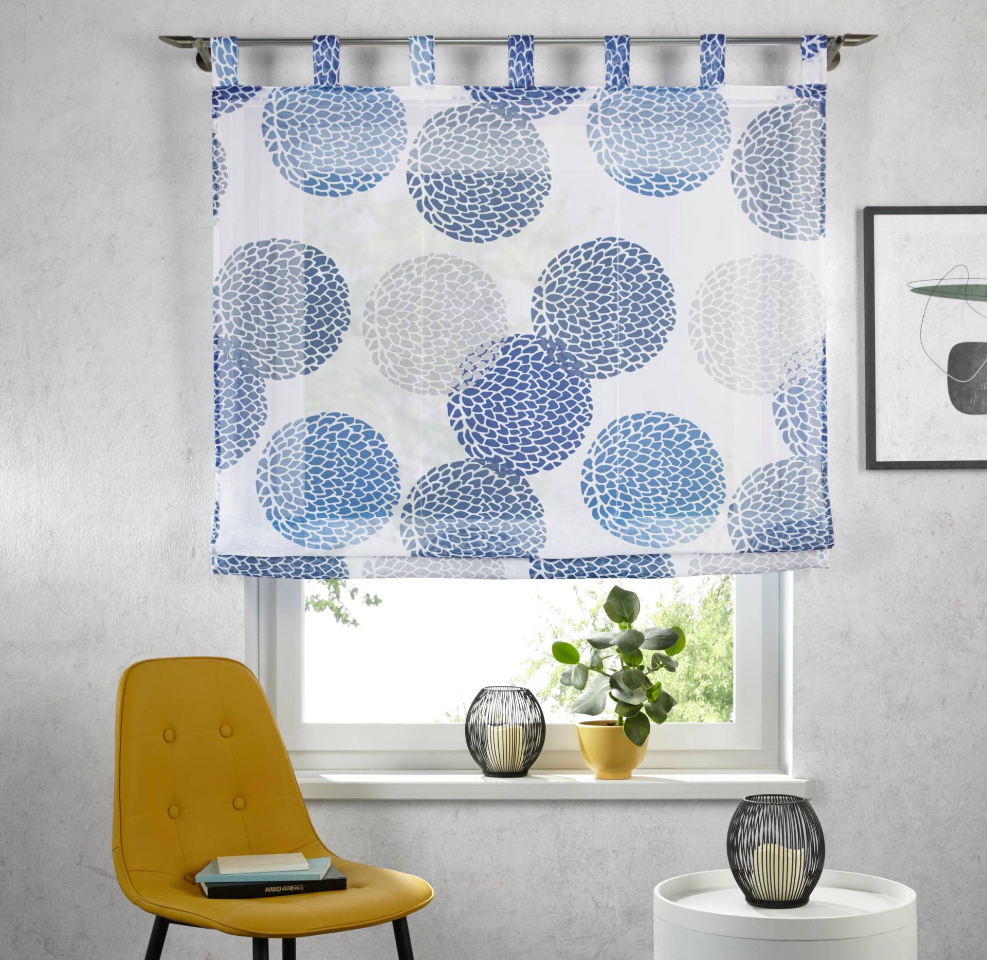 my home Raffrollo »Belem«, mit Schlaufen, Transparent, Voile, Polyester von My Home