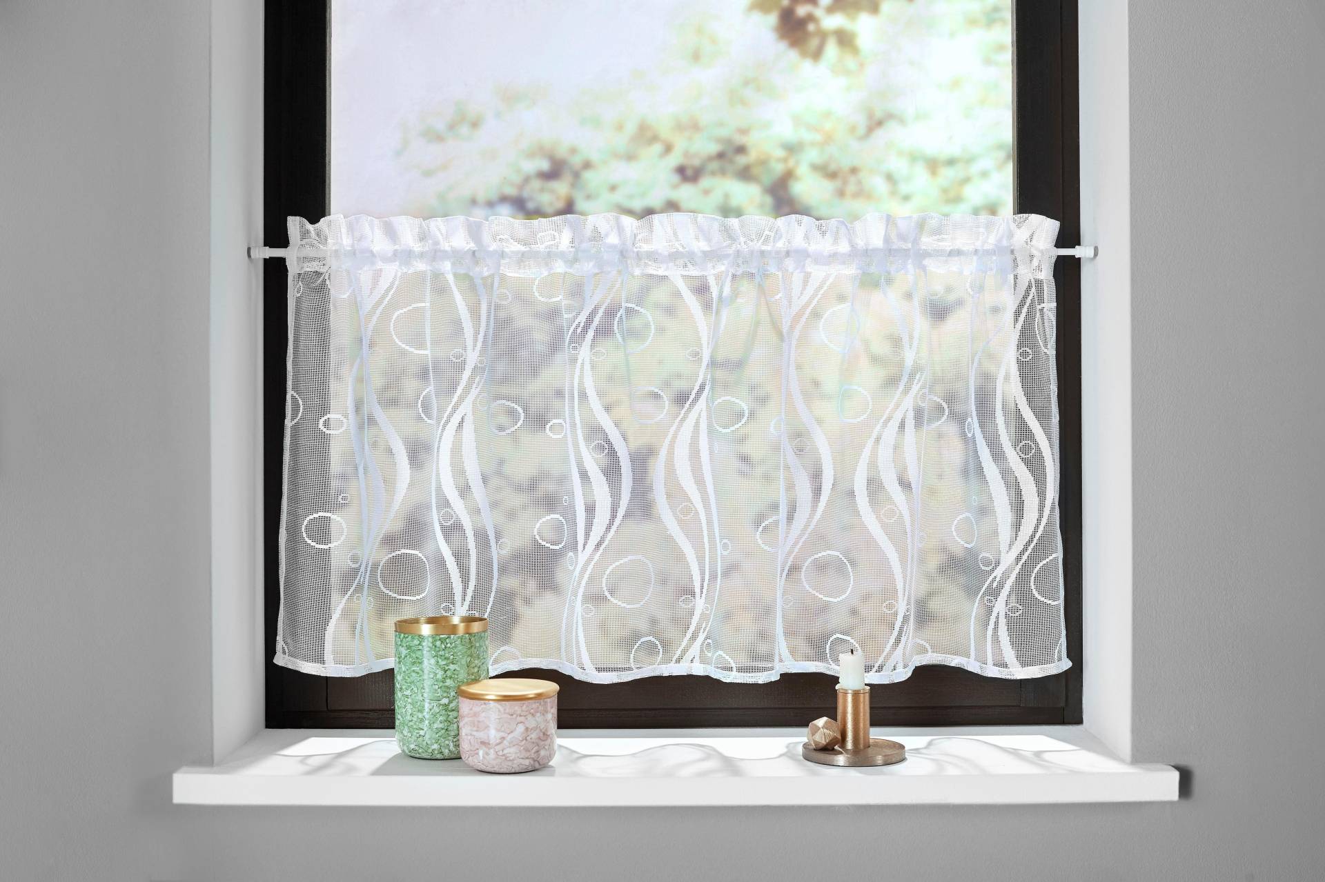 my home Scheibengardine »Ramon«, (1 St.), Transparent, Jacquard, Polyester my home Scheibengardine »Ramon«, (1 St.), Transparent, Jacquard, Polyester von My Home