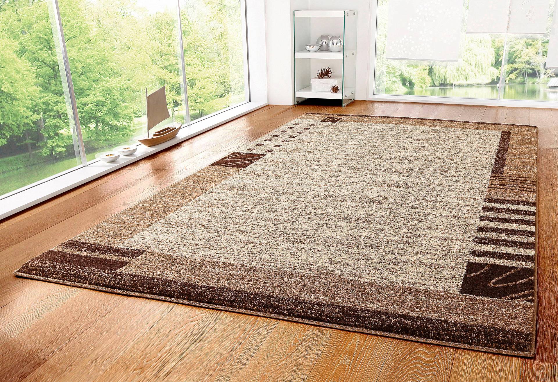 my home Teppich »Jonas«, rechteckig, flacher Teppich,Kurzflor, Weich, Pflegeleicht, Elegant, Bordüre my home Teppich »Jonas«, rechteckig, flacher Teppich,Kurzflor, Weich, Pflegeleicht, Elegant, Bordüre von My Home