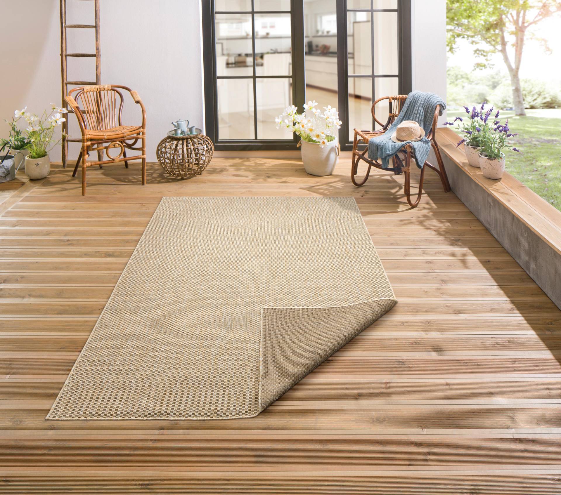 my home Teppich »Rhodos«, rechteckig, In-und Outdoor geeignet, Sisal-Optik, Wetterfest & UV-beständig my home Teppich »Rhodos«, rechteckig, In-und Outdoor geeignet, Sisal-Optik, Wetterfest & UV-beständig von My Home