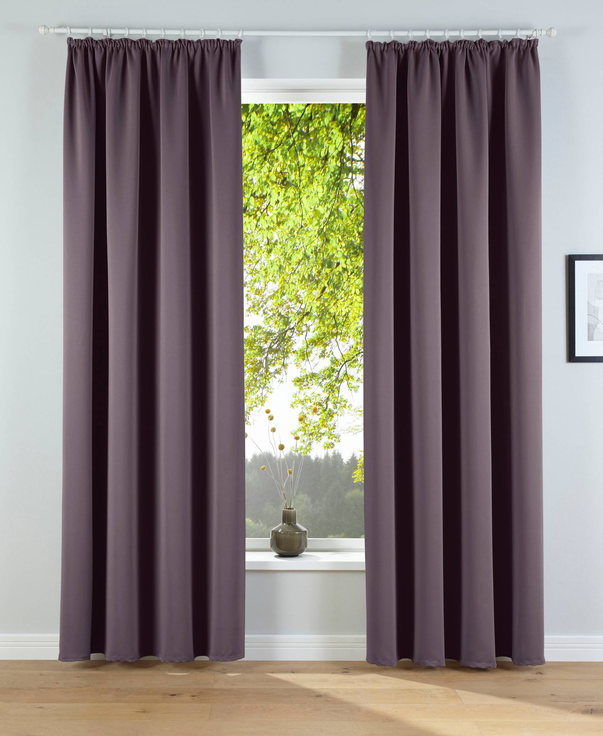 my home Verdunkelungsvorhang »Solana«, (2 St.), 2er-Set Verdunklungsvorhang mit Thermofunkltion, Bestseller, einfarbig my home Verdunkelungsvorhang »Solana«, (2 St.), 2er-Set Verdunklungsvorhang mit Thermofunkltion, Bestseller, einfarbig von My Home