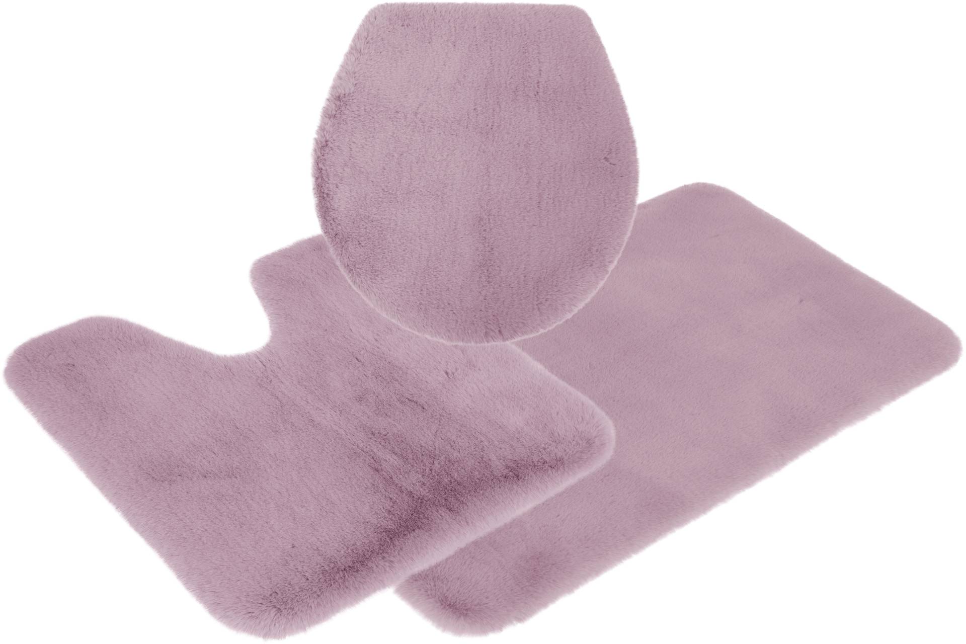 my home Badematte »Rabbit Badematten, Badvorleger, Badezimmer Teppich«, rutschhemmend beschichtet, strapazierfähig-fussbodenheizungsgeeignet-schnell trocknend, Kaninchenfell-Haptik, Badteppich, rechteckig, rund & als 3-tlg. Set my home Badematte »Rabbit Badematten, Badvorleger, Badezimmer Teppich«, rutschhemmend beschichtet, strapazierfähig-fussbodenheizungsgeeignet-schnell trocknend, Kaninchenfell-Haptik, Badteppich, rechteckig, rund & als 3-tlg. Set von My Home