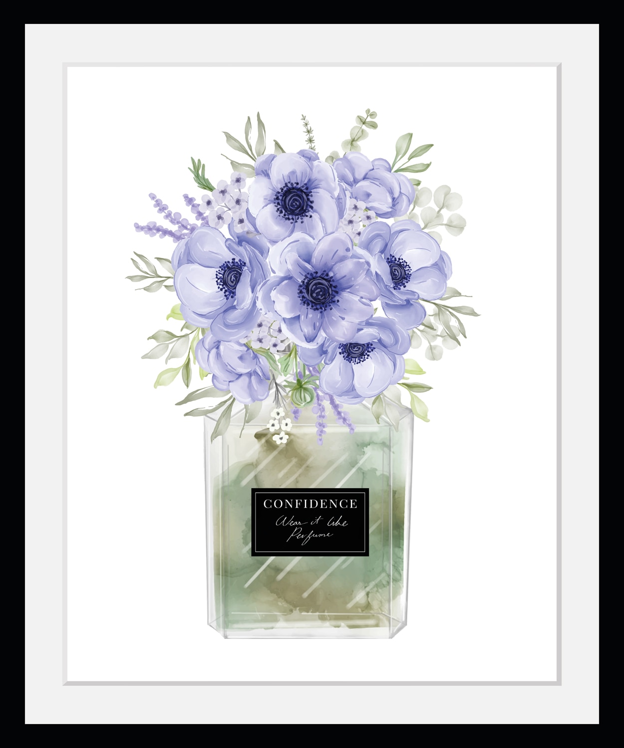 my home Bild mit Rahmen »Blumen Parfüm - Gerahmter Digitaldruck - Wandbild«, (1 St.), Holzrahmen - Dekoration von My Home