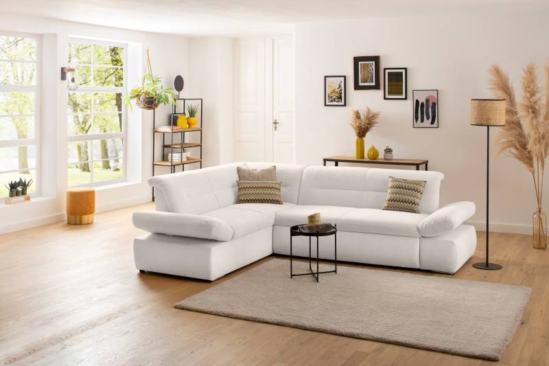 INOSIGN Ecksofa »Avesa L-Form«, Wahlweise mit Arm- und Bettfunktion, B/T/H: 275/211/80 cm von INOSIGN