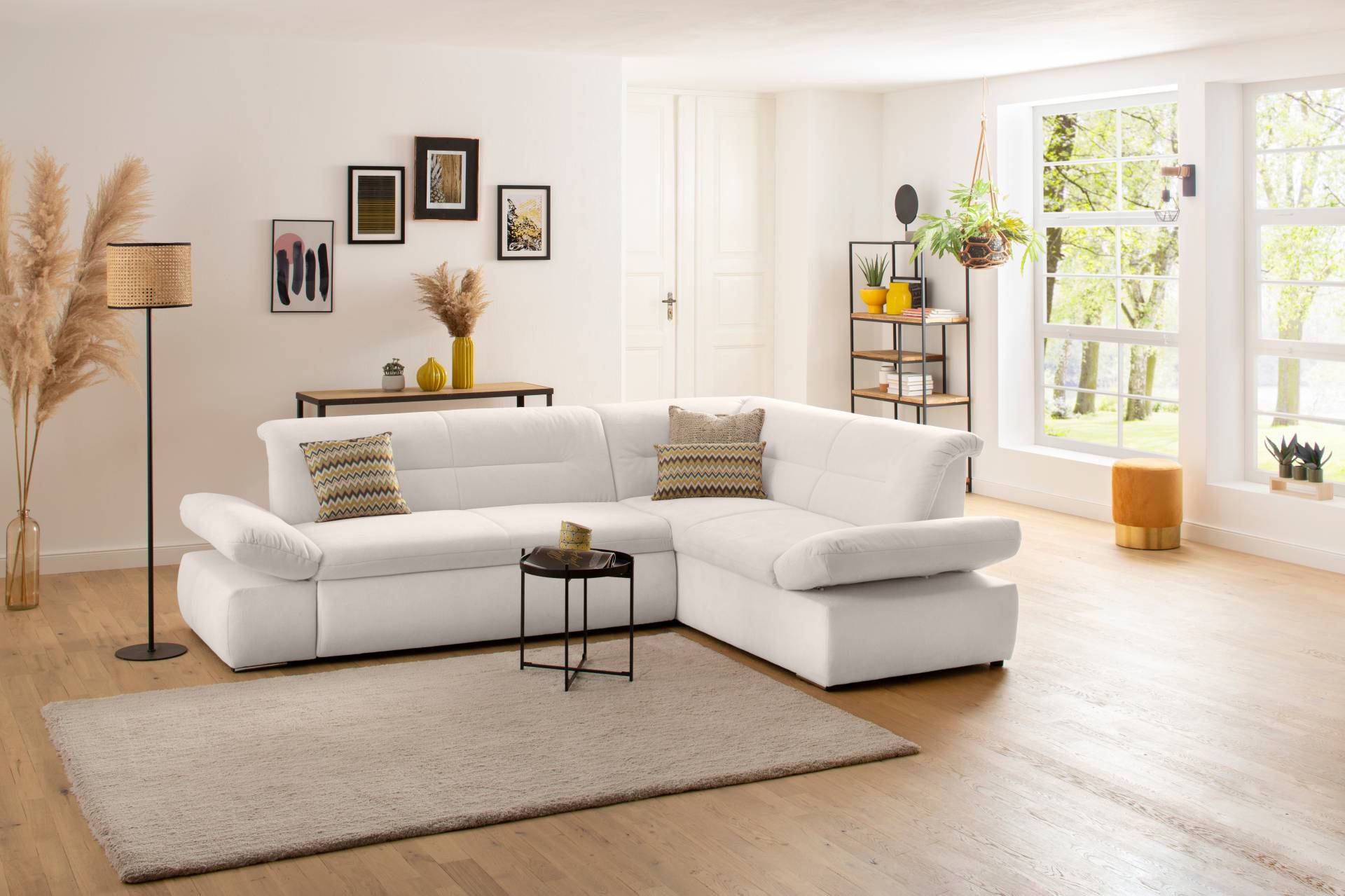 INOSIGN Ecksofa »Avesa L-Form«, Wahlweise mit Arm- und Bettfunktion, B/T/H: 275/211/80 cm von INOSIGN