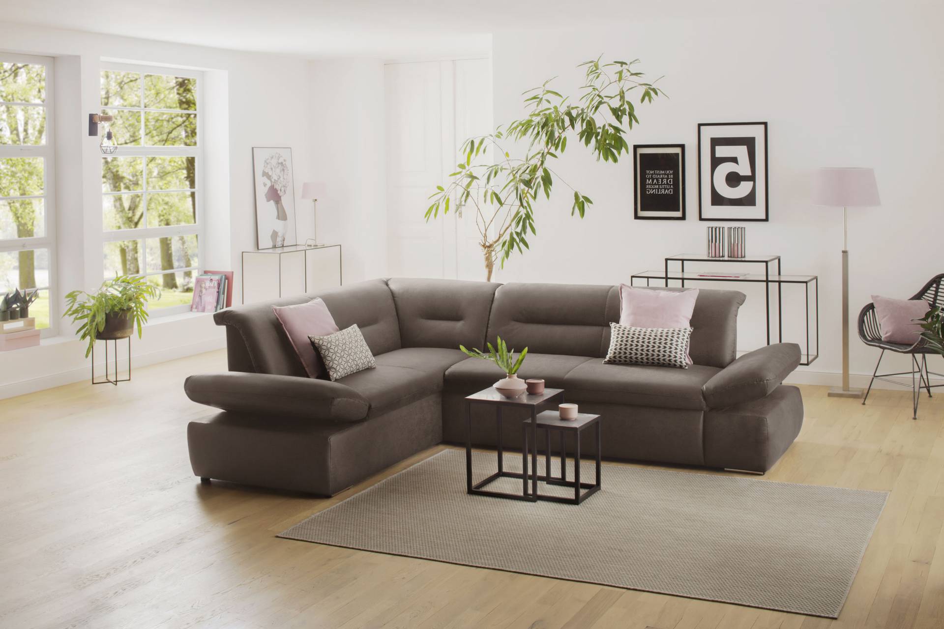 INOSIGN Ecksofa »Avesa L-Form«, Wahlweise mit Arm- und Bettfunktion, B/T/H: 275/211/80 cm INOSIGN Ecksofa »Avesa L-Form«, Wahlweise mit Arm- und Bettfunktion, B/T/H: 275/211/80 cm von INOSIGN