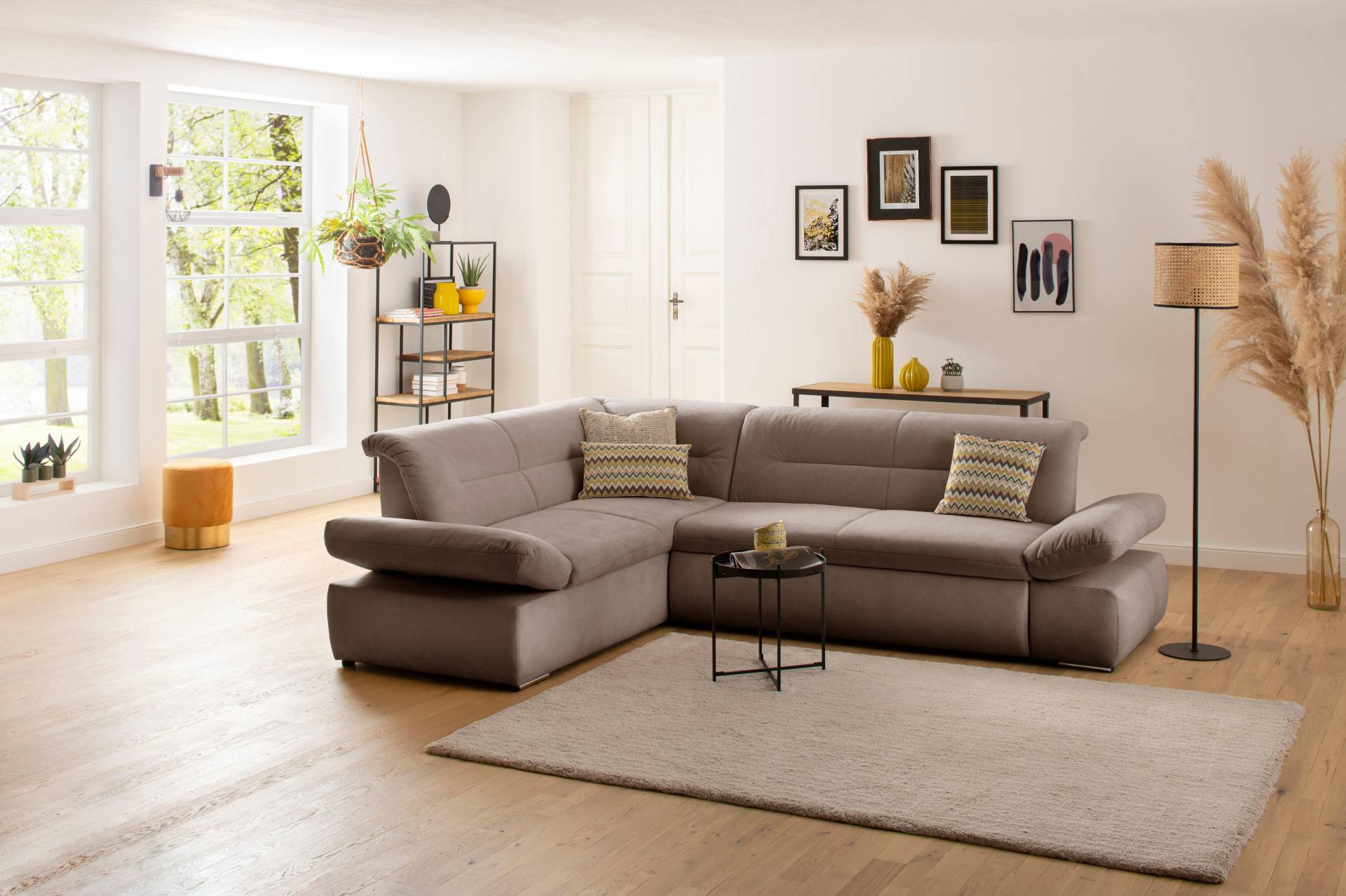 INOSIGN Ecksofa »Avesa L-Form«, Wahlweise mit Arm- und Bettfunktion, B/T/H: 275/211/80 cm von INOSIGN