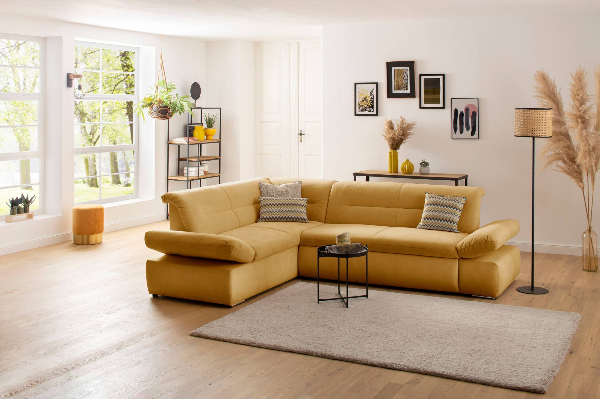 INOSIGN Ecksofa »Avesa L-Form«, Wahlweise mit Arm- und Bettfunktion, B/T/H: 275/211/80 cm von INOSIGN