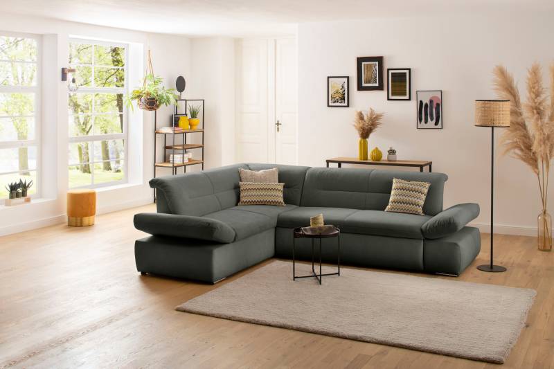 INOSIGN Ecksofa »Avesa L-Form«, Wahlweise mit Arm- und Bettfunktion, B/T/H: 275/211/80 cm von INOSIGN