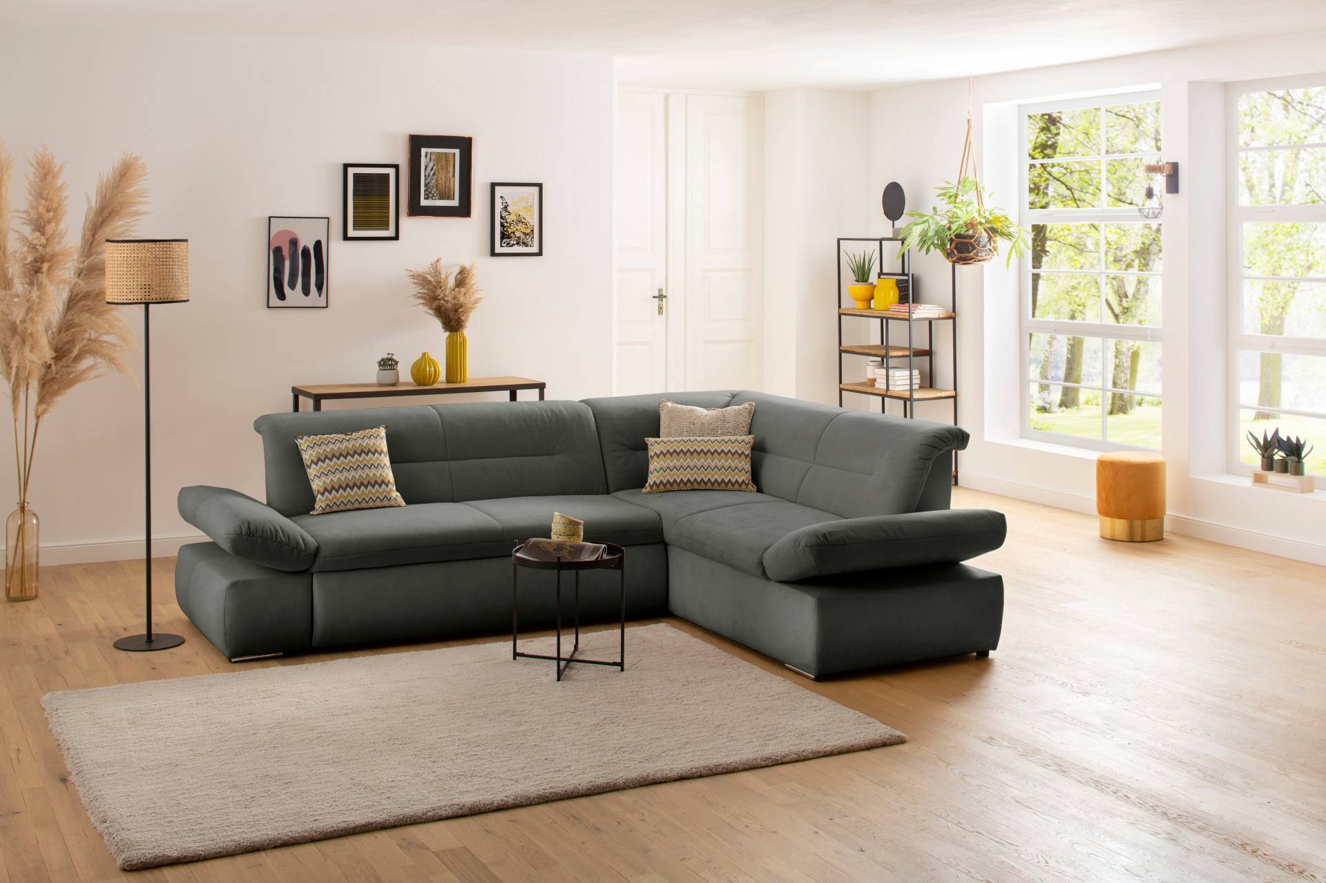 INOSIGN Ecksofa »Avesa L-Form«, Wahlweise mit Arm- und Bettfunktion, B/T/H: 275/211/80 cm von INOSIGN