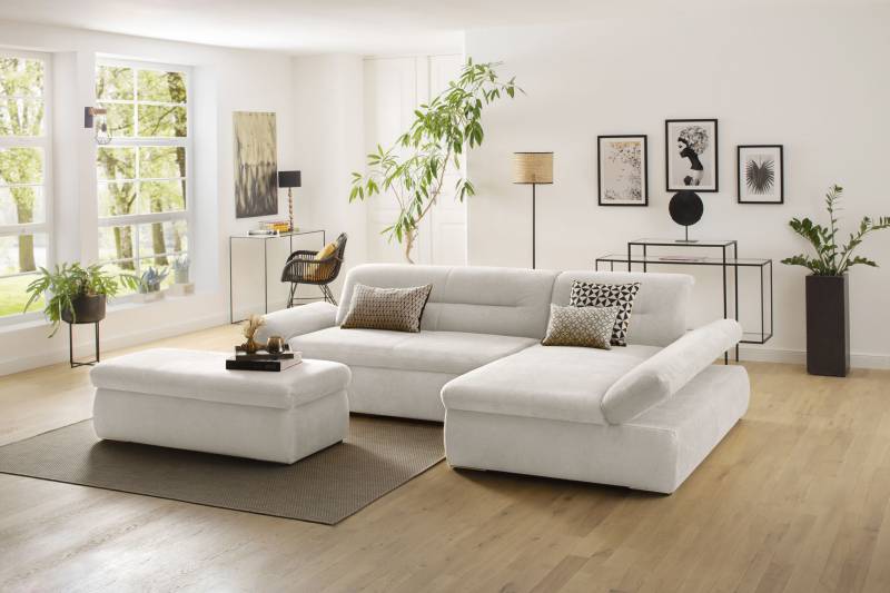 INOSIGN Ecksofa »Avesa L-Form«, Wahlweise mit Armteilvertsellung und Bettfunktion, B/T/H: 300/172/80cm von INOSIGN