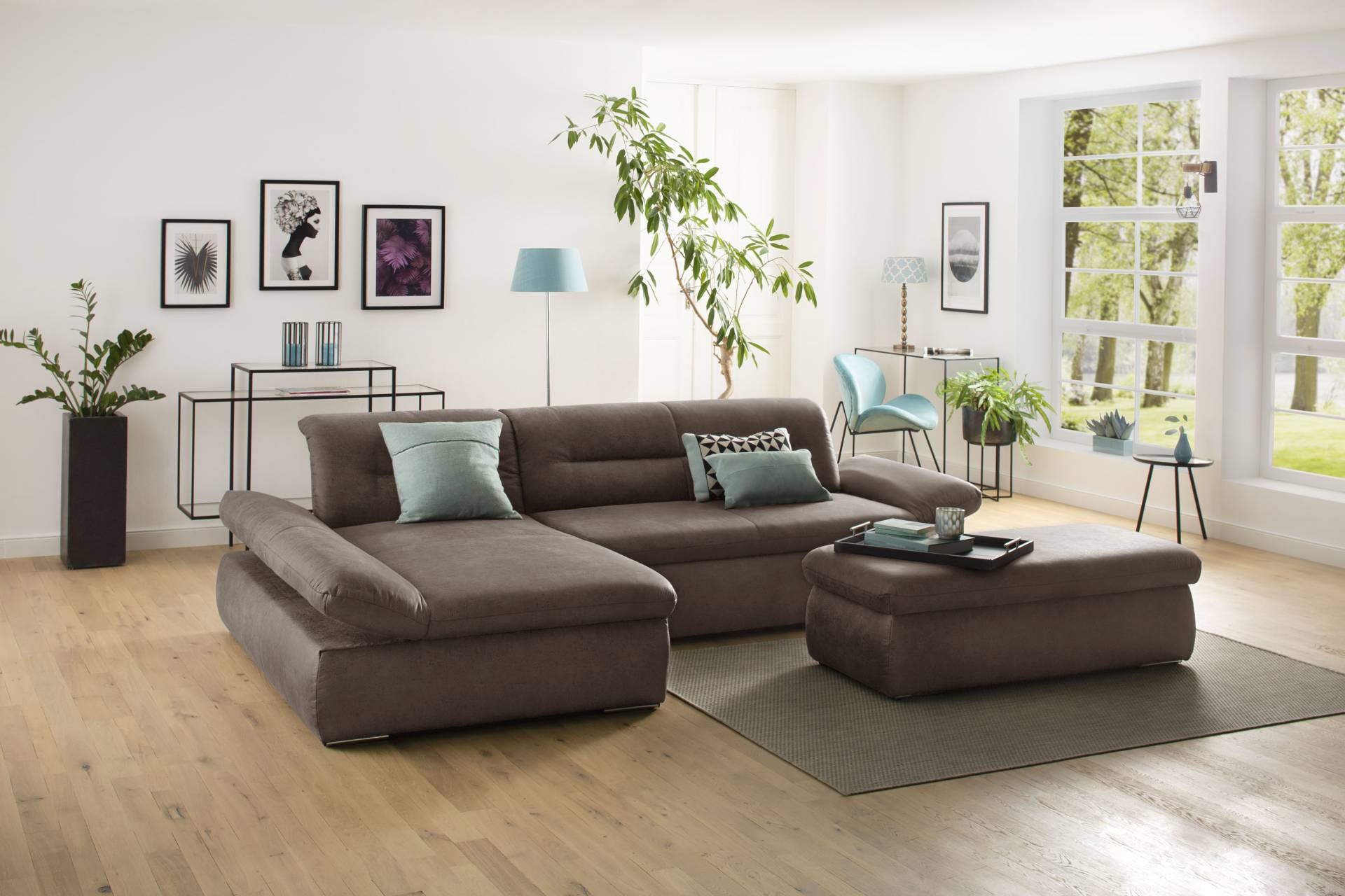 INOSIGN Ecksofa »Avesa L-Form«, Wahlweise mit Armteilvertsellung und Bettfunktion, B/T/H: 300/172/80cm von INOSIGN