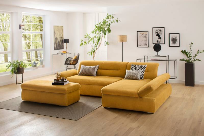 INOSIGN Ecksofa »Avesa L-Form«, Wahlweise mit Armteilvertsellung und Bettfunktion, B/T/H: 300/172/80cm von INOSIGN