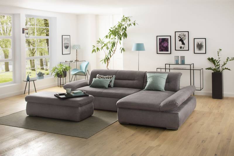 INOSIGN Ecksofa »Avesa L-Form«, Wahlweise mit Armteilvertsellung und Bettfunktion, B/T/H: 300/172/80cm von INOSIGN