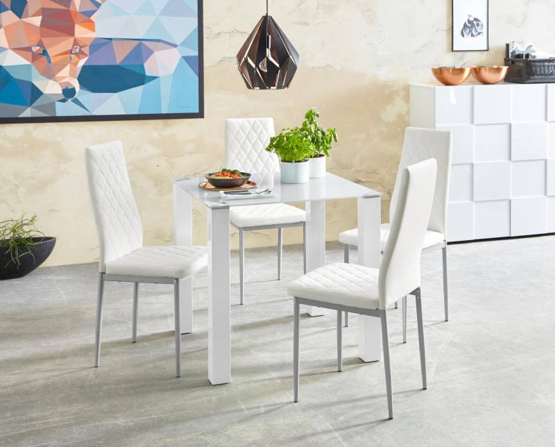 INOSIGN Essgruppe, (Set, 5 tlg.), mit Glastisch, Breite 80 cm von INOSIGN