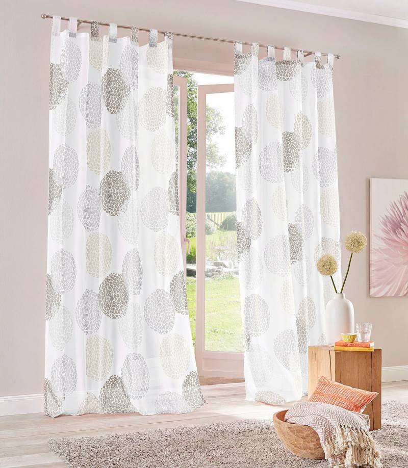 my home Gardine »Belem«, (2 St.), transparent, Polyester, gewebt von My Home