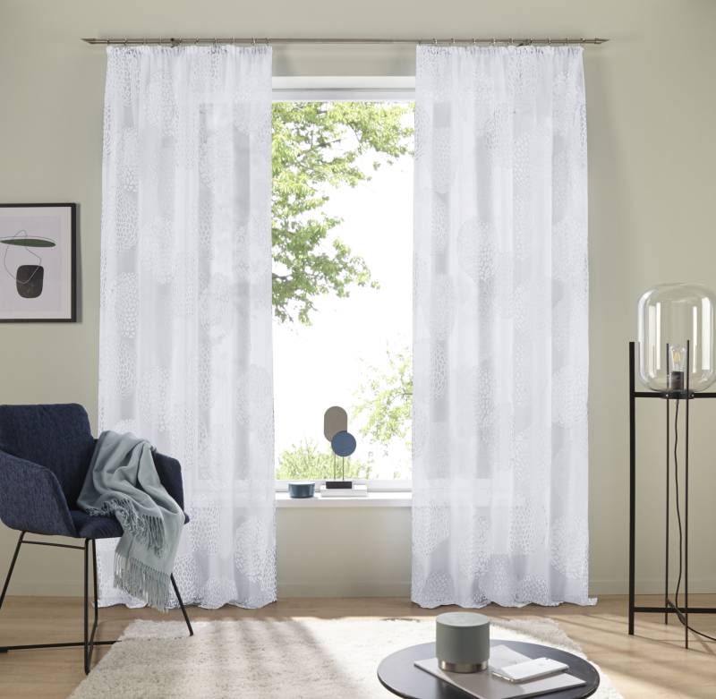 my home Gardine »Belem«, (2 St.), transparent, Polyester, Polyester, gewebt, unifarben von My Home