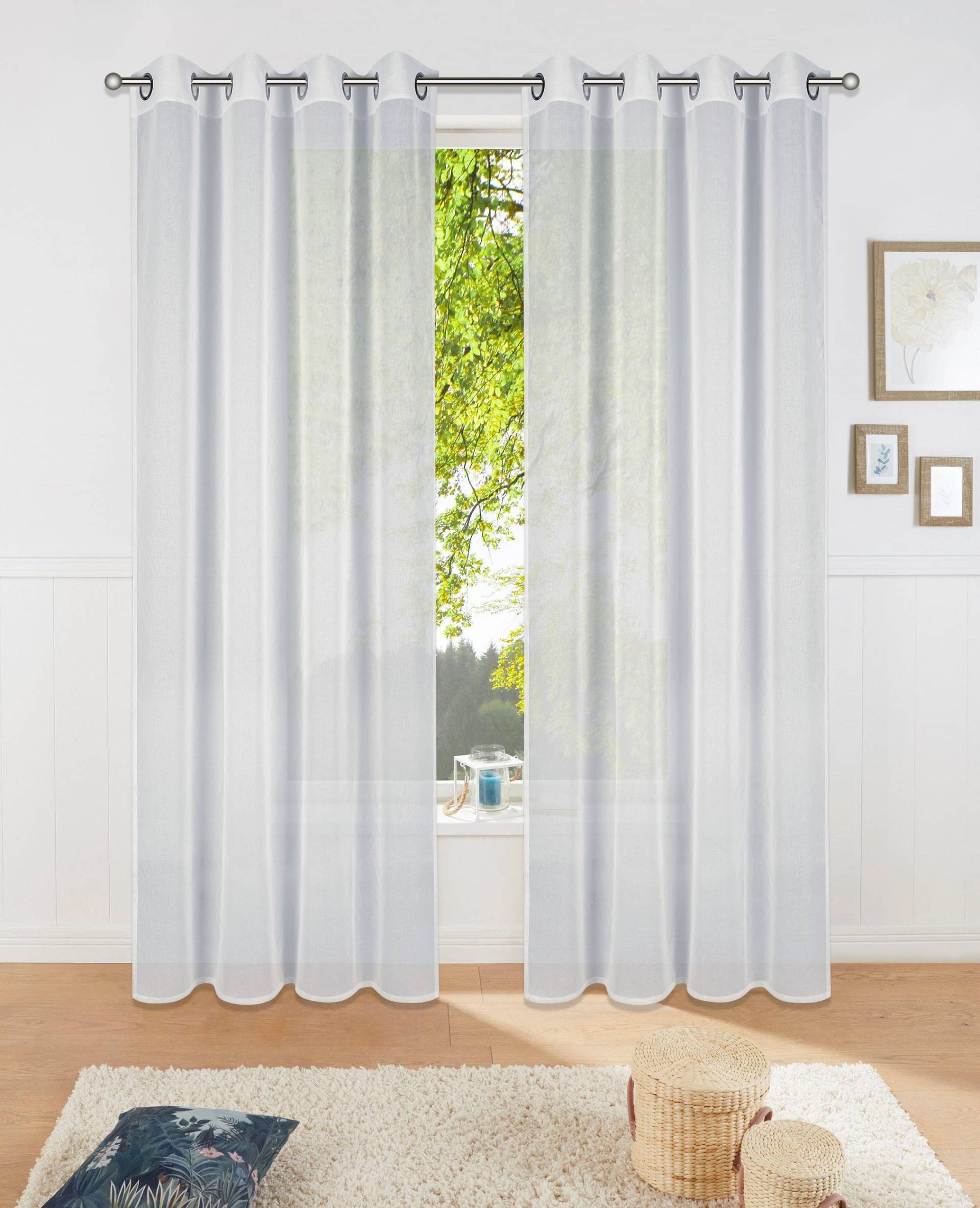 my home Gardine »Dolly«, (1 St.), Transparent, Gewebt, Polyester von My Home