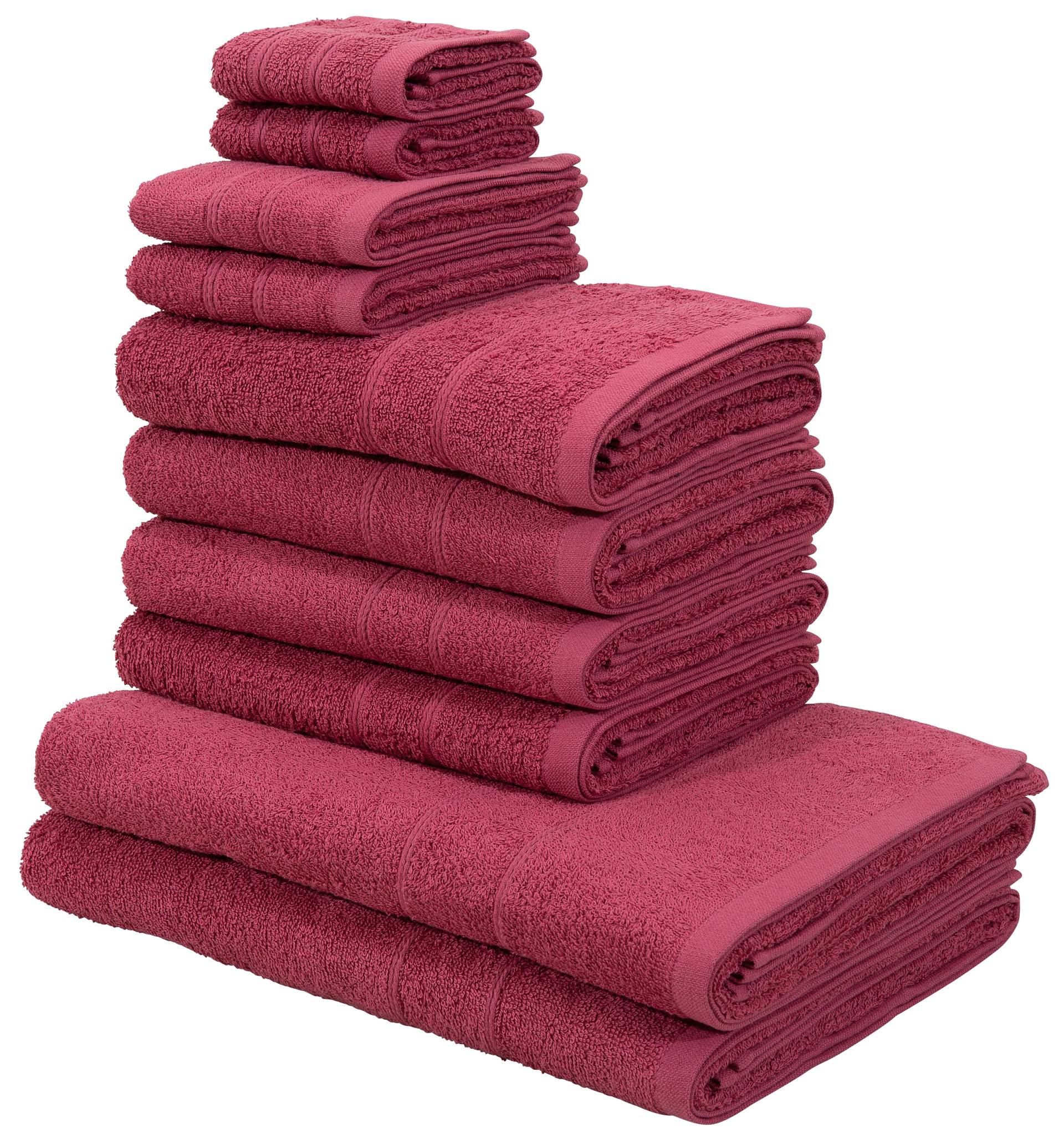 my home Handtuch Set »Inga, Duschtücher, Handtücher, Gästetücher, Seiftücher«, 10 tlg., Walkfrottee, Handtücher mit feiner Bordüre, 100% Baumwolle, einfarbig, weich my home Handtuch Set »Inga, Duschtücher, Handtücher, Gästetücher, Seiftücher«, 10 tlg., Walkfrottee, Handtücher mit feiner Bordüre, 100% Baumwolle, einfarbig, weich von My Home