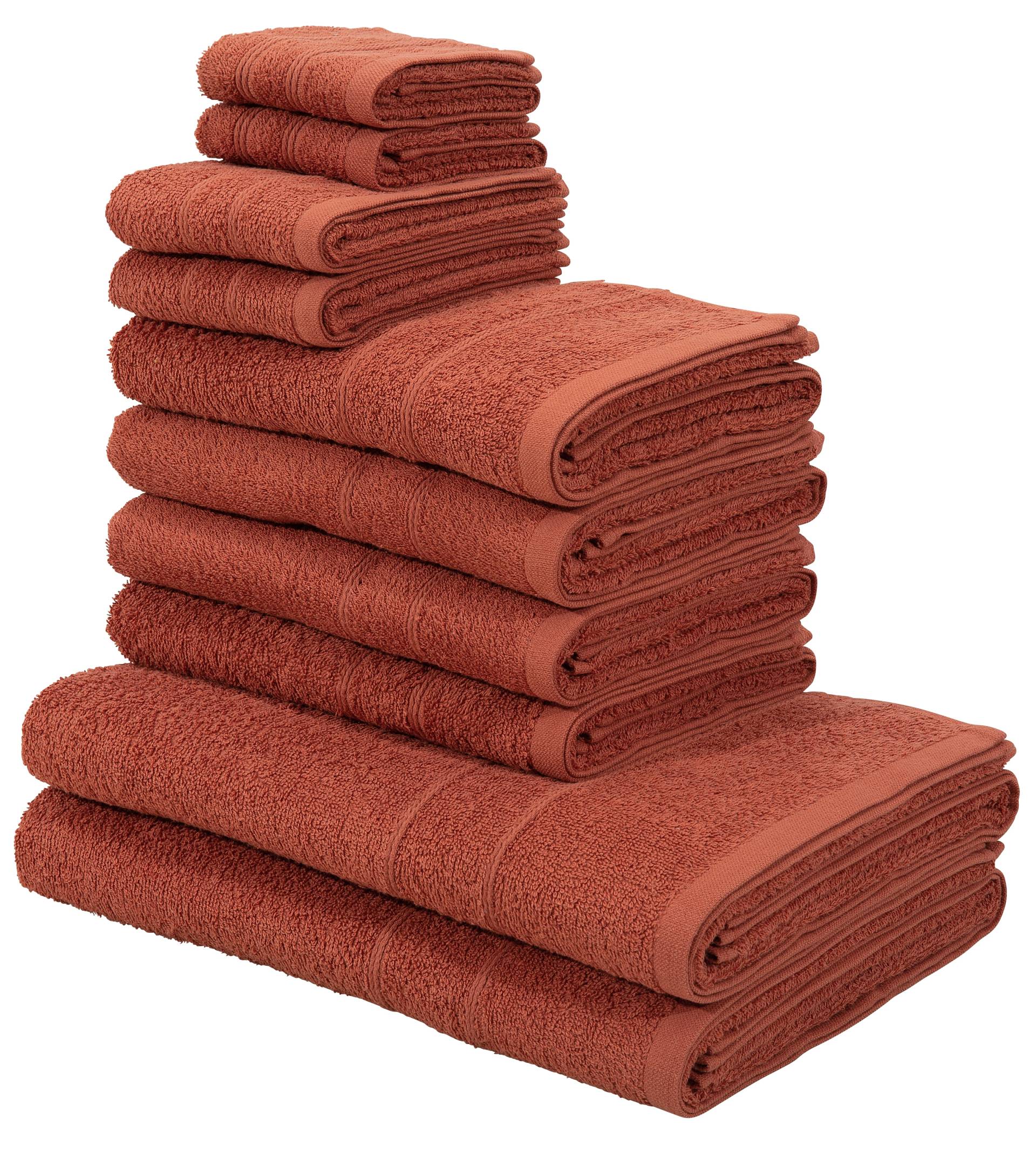 my home Handtuch Set »Inga, Duschtücher, Handtücher, Gästetücher, Seiftücher«, 10 tlg., Walkfrottee, Handtücher mit feiner Bordüre, 100% Baumwolle, einfarbig, weich my home Handtuch Set »Inga, Duschtücher, Handtücher, Gästetücher, Seiftücher«, 10 tlg., Walkfrottee, Handtücher mit feiner Bordüre, 100% Baumwolle, einfarbig, weich von My Home