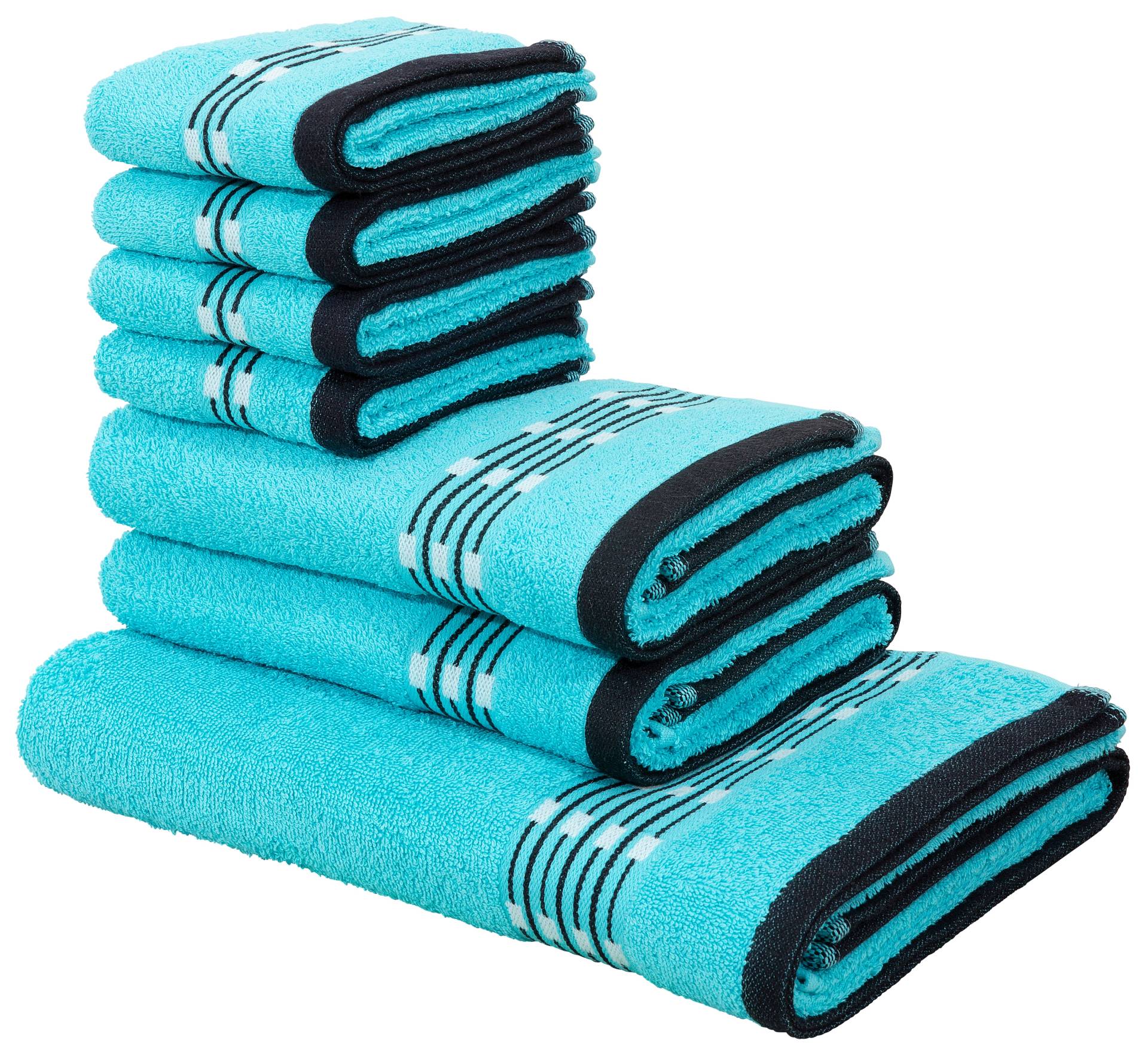 my home Handtuch Set »Jonnie«, Set, 7 tlg., Walkfrottee, Handtücher aus 100% Baumwolle, Handtuchset mit gemusterter Bordüre my home Handtuch Set »Jonnie«, Set, 7 tlg., Walkfrottee, Handtücher aus 100% Baumwolle, Handtuchset mit gemusterter Bordüre von My Home