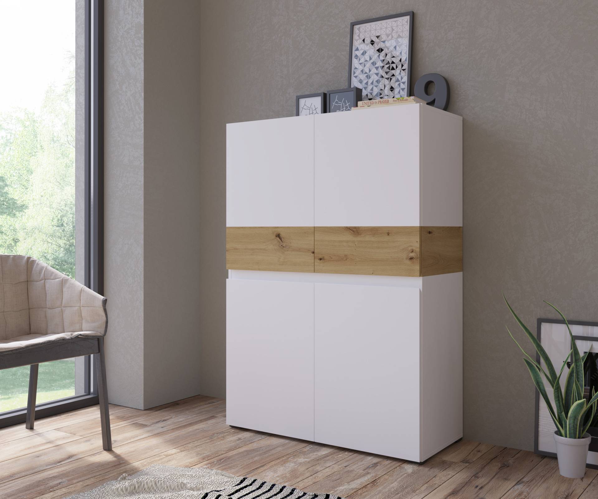 INOSIGN Highboard »Rimini«, Höhe 129 cm von INOSIGN