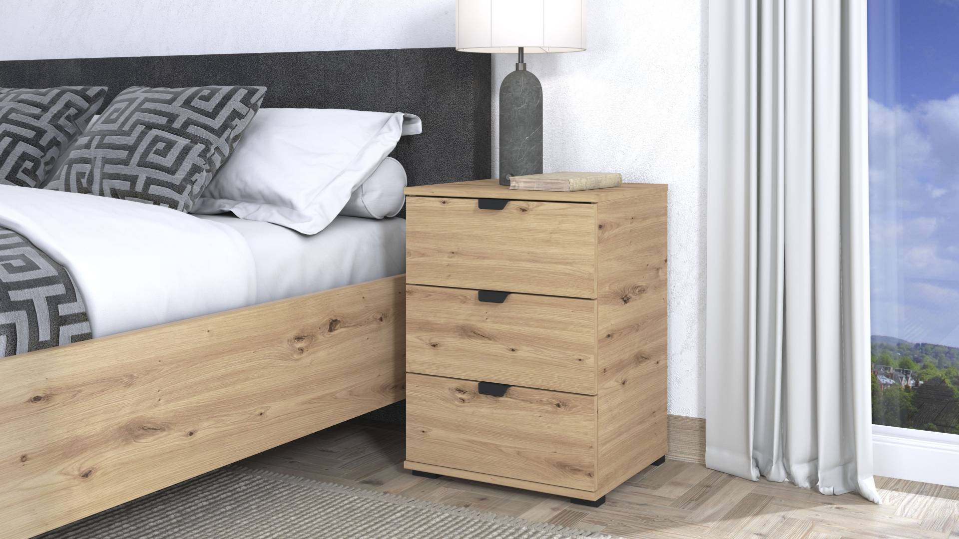 INOSIGN Nachtkommode »Duero«, mit 3 Schubkästen, Breite 45 cm INOSIGN Nachtkommode »Duero«, mit 3 Schubkästen, Breite 45 cm von INOSIGN