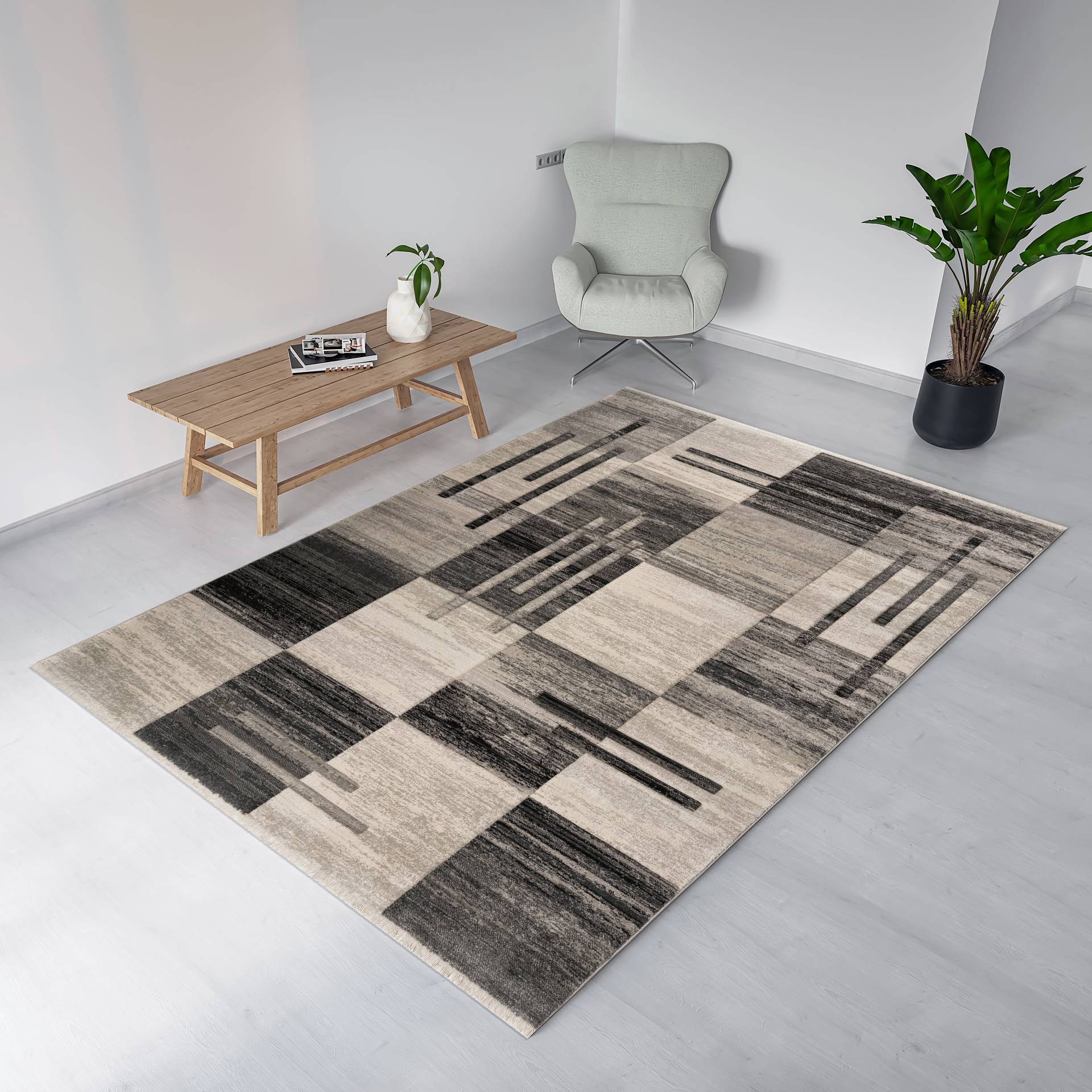 my home Teppich »Beliz«, rechteckig, 9 mm Höhe, mit Konturenschnitt, Kurzflor, 3D-Design, Wohnzimmer my home Teppich »Beliz«, rechteckig, 9 mm Höhe, mit Konturenschnitt, Kurzflor, 3D-Design, Wohnzimmer von My Home