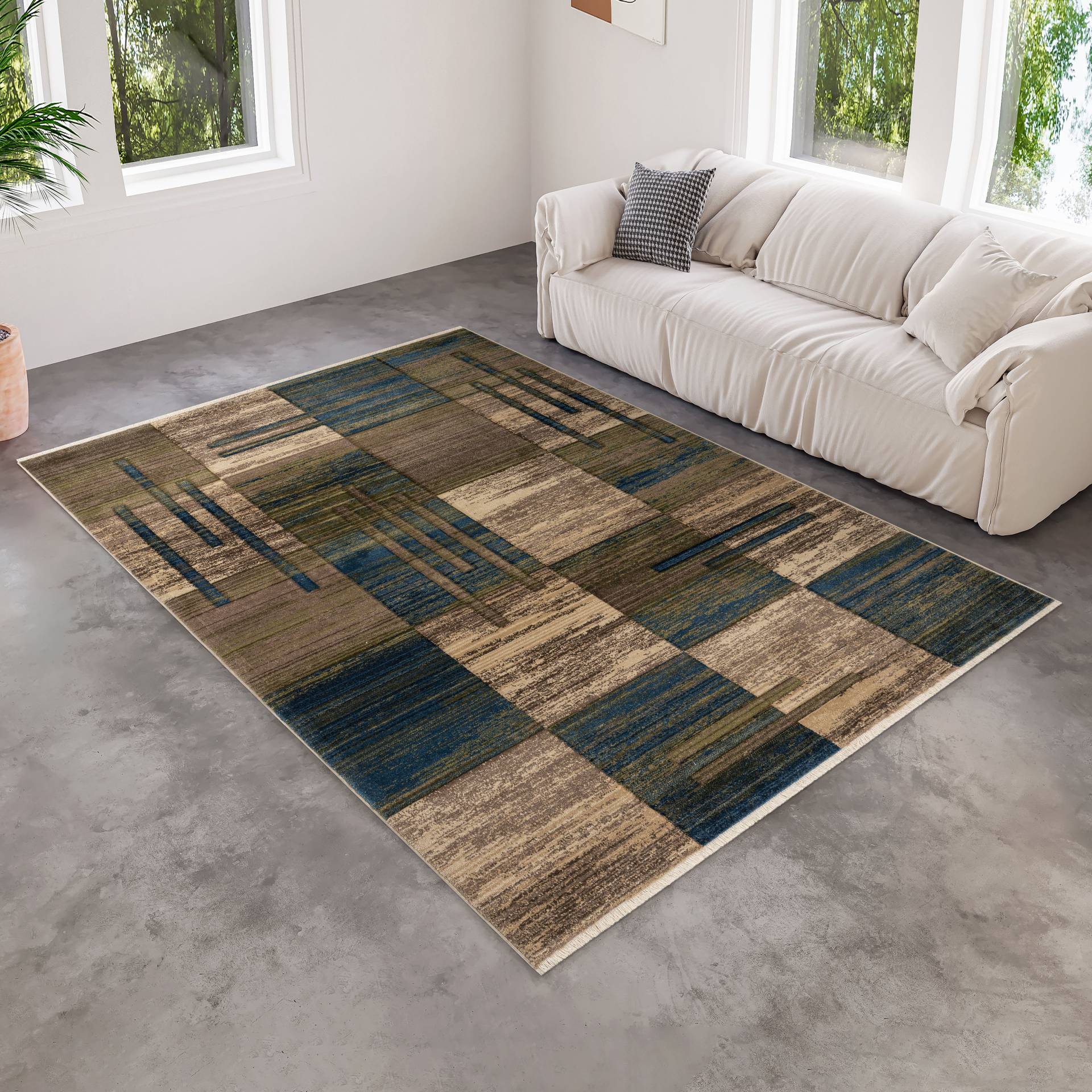 my home Teppich »Beliz«, rechteckig, 9 mm Höhe, mit Konturenschnitt, Kurzflor, 3D-Design, Wohnzimmer my home Teppich »Beliz«, rechteckig, 9 mm Höhe, mit Konturenschnitt, Kurzflor, 3D-Design, Wohnzimmer von My Home