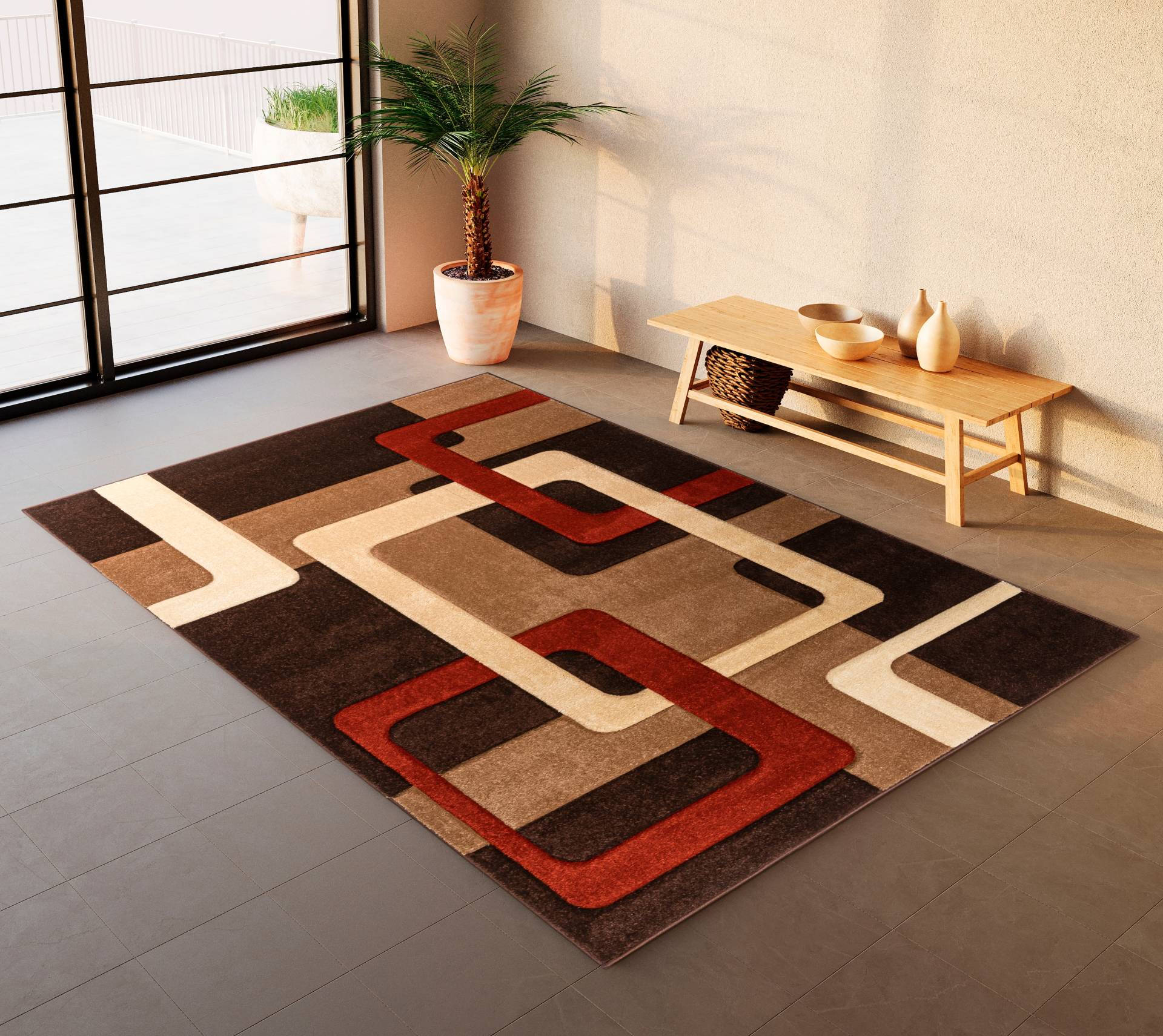 my home Teppich »Maxim«, rechteckig, 13 mm Höhe, Hoch-Tief-Effekt, Kurzflor, 3D-Design my home Teppich »Maxim«, rechteckig, 13 mm Höhe, Hoch-Tief-Effekt, Kurzflor, 3D-Design von My Home