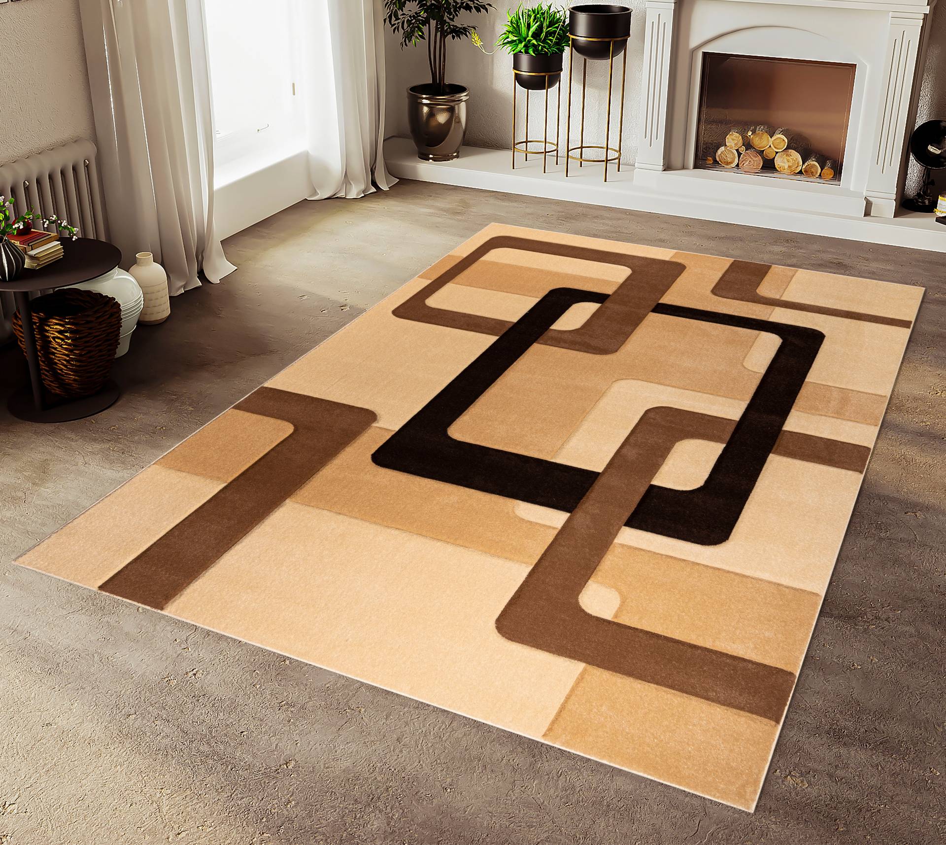 my home Teppich »Maxim«, rechteckig, 13 mm Höhe, Hoch-Tief-Effekt, Kurzflor, 3D-Design my home Teppich »Maxim«, rechteckig, 13 mm Höhe, Hoch-Tief-Effekt, Kurzflor, 3D-Design von My Home