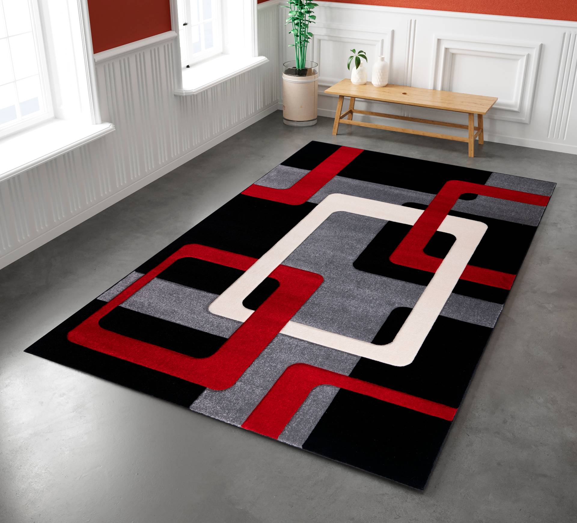 my home Teppich »Maxim«, rechteckig, Hoch-Tief-Effekt, Kurzflor, 3D-Design my home Teppich »Maxim«, rechteckig, Hoch-Tief-Effekt, Kurzflor, 3D-Design von My Home