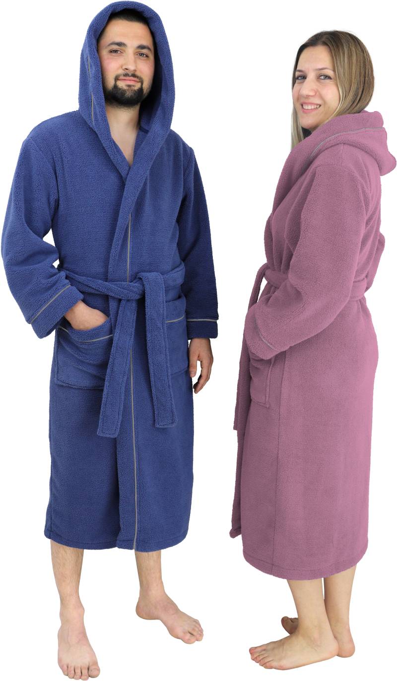 my home Unisex-Bademantel »Lillou«, (1 St.), kuschelig weicher Fleece, für Damen und Herren, XS-3XL von My Home