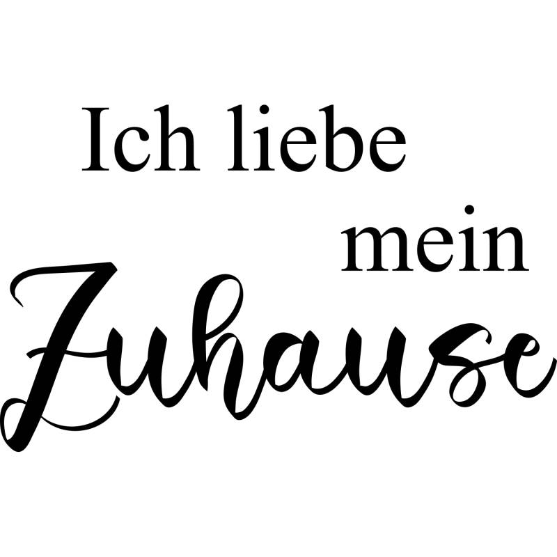 my home Wandtattoo »Ich liebe mein Zuhause«, (1 St.), Wandaufkleber, selbstklebend, rückstandslos abziehbar, Sticker, Spruch von My Home