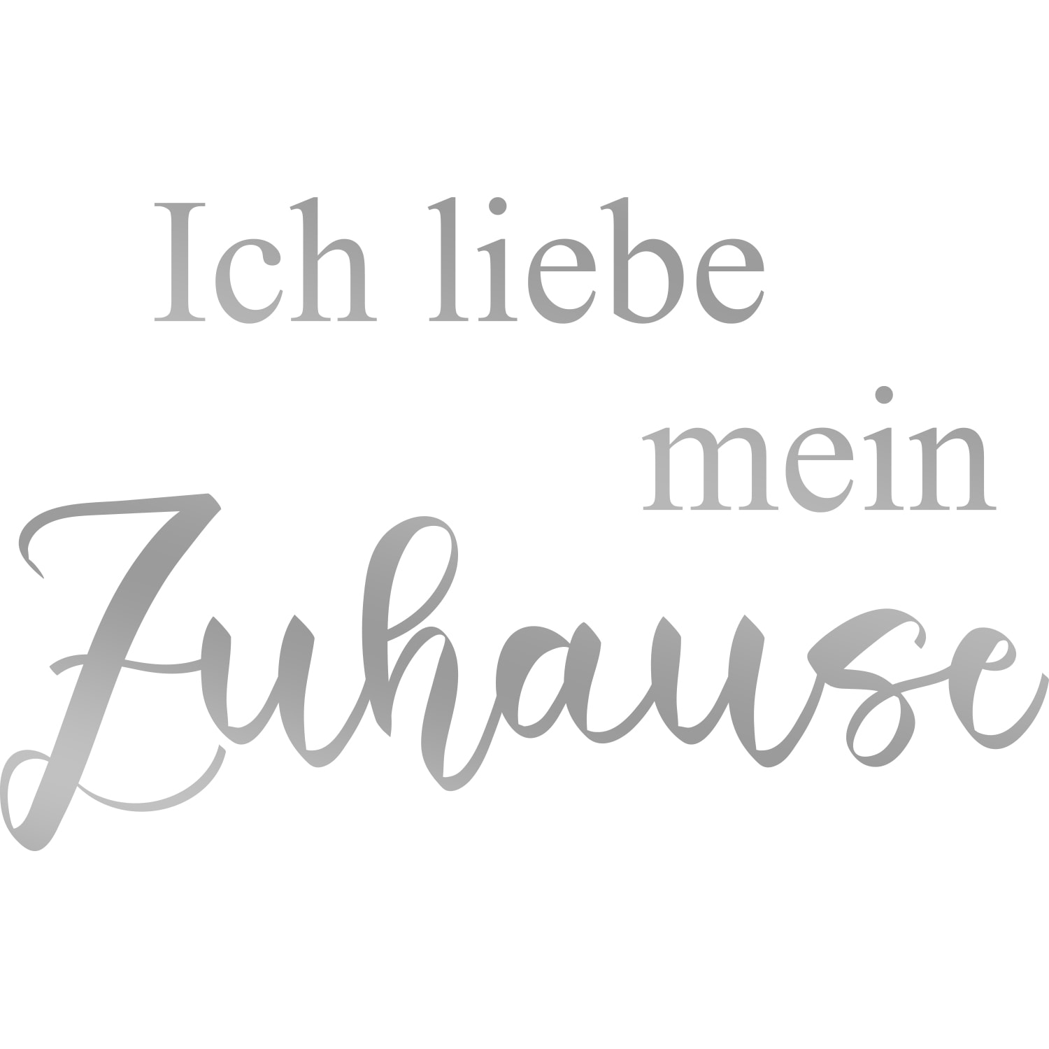 my home Wandtattoo »Ich liebe mein Zuhause«, (1 St.), Wandaufkleber, selbstklebend, rückstandslos abziehbar, Sticker, Spruch von My Home