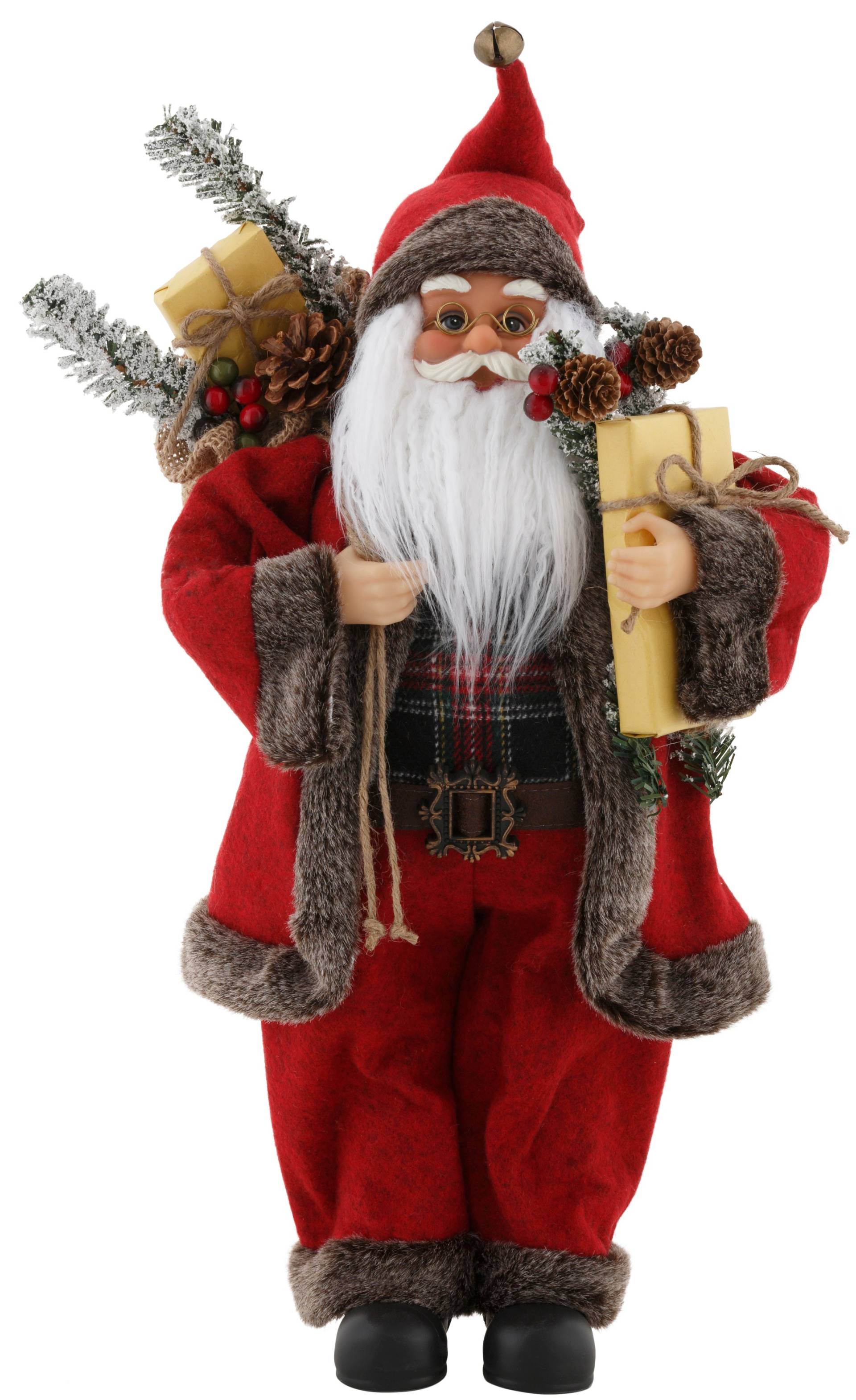 my home Weihnachtsmann »Weihnachtsdeko rot«, mit Sack und Geschenken, Höhe ca. 45,5 cm my home Weihnachtsmann »Weihnachtsdeko rot«, mit Sack und Geschenken, Höhe ca. 45,5 cm von My Home