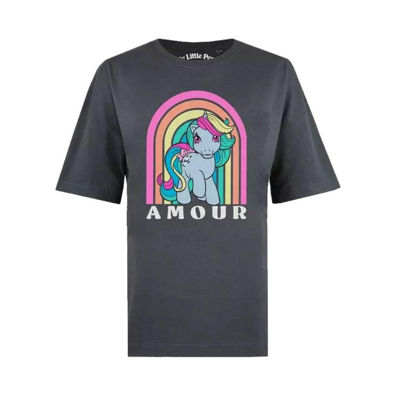 Amour Tshirt Damen Charcoal Black L von My Little Pony