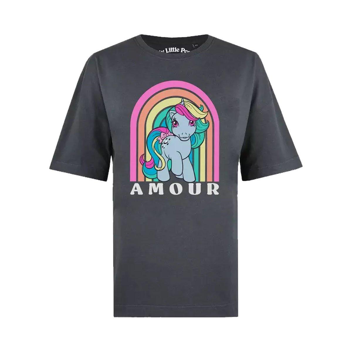 Amour Tshirt Damen Charcoal Black S von My Little Pony