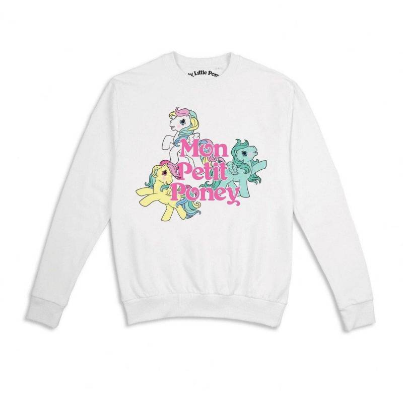 Mon Petit Poney Sweatshirt Damen Weiss L von My Little Pony