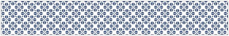 MySpotti Fensterfolie »Look Grafik Blumenmuster blau«, halbtransparent, glattstatisch haftend, 200 x 30 cm, statisch haftend von MySpotti