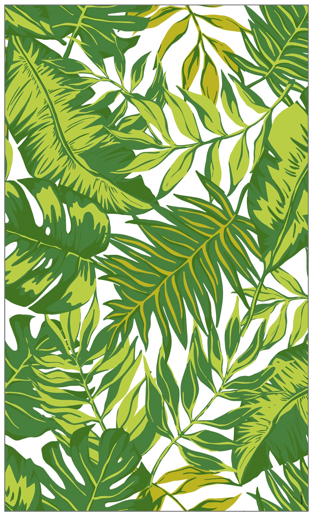 MySpotti Fensterfolie »Look Palm Leaves green«, halbtransparent, glattstatisch haftend, 60 x 100 cm, statisch haftend von MySpotti