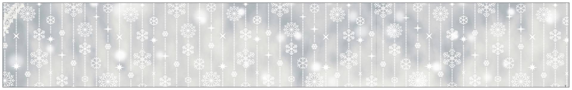 MySpotti Fensterfolie »Look Schneeflocken white«, halbtransparent, glattstatisch haftend, 200 x 30 cm, statisch haftend von MySpotti